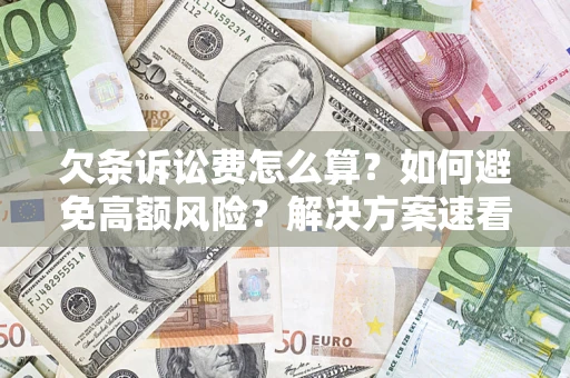 济南欠条诉讼费怎么算？如何避免高额风险？解决方案速看！