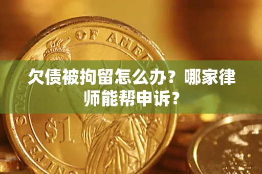 济南欠债被拘留怎么办？哪家律师能帮申诉？